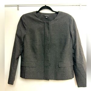 Ann Taylor Gray Cropped Blazer Jacket - Size 12
